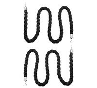 White Yellow Black Red Blue Stanchion Twisted Rope, Hanging Hemp Ropes Barrier for Crowd Control, Divider Opening Event Queue Line