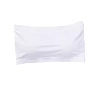 White Yoga Leggings Strapless Ice Silk Tubular Top for Women, Seamless Edging, Breathable, Anti-Exposure, No Ring Underwear Bra, white, One Size