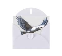 White YYHWHJDE Flying Dove Printing Greeting Card for Christmas, Birthday, Valentine's Day, Wedding Anniversary, and Parties