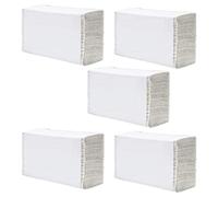 White Z Fold Paper Hand Towels - 1 Ply 34GSM Interfold Multifold Bulk Refills 21 x 20cm, Extra Absorbent Disposable Towels for Dispensers, Office & Commercial Use (750 Sheets)
