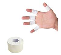 White Zinc Oxide Tape - Self Adherent Cohesive Tape, Healthcare Sports Strapping Tape Rolls - Long Strong Rigid Latex Free Athletic Tape for Boxing, Physio Injury.