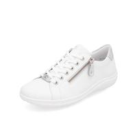 Remonte White Zip Shoes for Ladies | Remonte D1E03-80 Colour: White, Size: EU 36 / UK 3.5