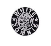 White Zombie Metal Band Patch Badge Embroidered Iron on Applique Souvenir Accessory
