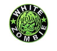White Zombie Patch iron on T-Shirt Embroidered Jacket Denim Jean Decorate Custom Handmade Gift Craft Enjoy, Heavy Metal