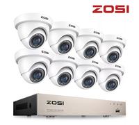 (White) ZOSI 1080P HD 8CH DVR CCTV Security Camera System