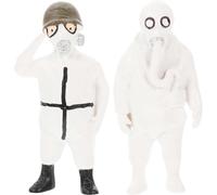 (White1, One size) 2pcs Tiny People Figurines Doctor Small Figures Miniature Figurines for Mini House