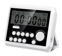 White5 Channels Digital Kitchen , Clock Mode with Large LCD Display, Cooking , Loud Volume Alarm and Flashing Light