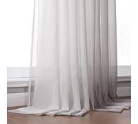 Whiteains for Living Room Bedroom Kitchen & Balcony Lightnza Drapes W100 x L120 cm Ele Window Treatments for Home Décor