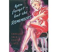 Whitear Careless Talk Costs Lives UK WWII Vintage Advert Art Print Canvas Premium Wall Decor Poster Mural