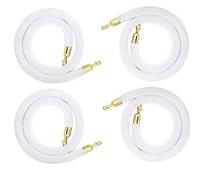 WhiteBarrier Rope with Hooks 185 cm Queue Control Rope for Posts Stanchions Crowd ManagementDesign for Effective People Guidance