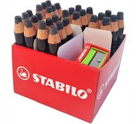 Whiteboard and Flipchart Markers - STABILO MARKdry - Classpack of 30 Black