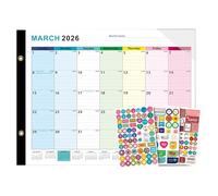 Whiteboard Calendar - From January 2026, End of June 2027 Planning Authority Monthly with Erasable Marker
