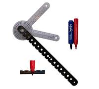 Whiteboard Compass & Protractor-Draw Circles-Measure Angles-Fixes with Sucker