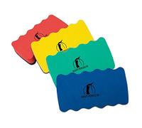 Whiteboard Eraser Magnetic, 4 Dry Erase Erasers for White Board | Dry Erase Cleaner Rubber for Dry Wipe Pens, Strong Magnet Sticks to All Drywipe Boards, 4 x 2.3 x 0.8 in