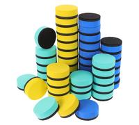 Whiteboard Erasers Eva Felt 48pcs Mini Round Magnetic