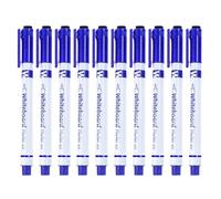 Whiteboard Ink Pen Bundle 10 Units Tip Smooth Writing Marker Collection, Classroom Instruction Board System Set | Academic Lesson Planning Space, Office Notes Board, Child Learning