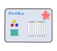 Whiteboard Magnetic Board, Small Whiteboard, Dry Double-Sided Erase, A3 Magnetic Board, with Eraser, Dry Erase Pens, 42 x 30 cm