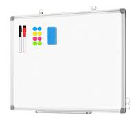 Whiteboard Magnetic White Board for Walls 60 x 45 cm, Magnetic Board for Wall Dry Erase Kitchen Whiteboard A2, Wipe Board for Home Aluminum Frame, Office and School Supplies