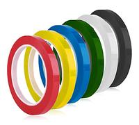 Whiteboard Tape Grid Marking Tape YUTOU 6 Pcs 3 mm × 66 m Colored Self-Adhesive Chart Tapes Whiteboard Gridding Tape Graphic Art Tape for School Office Grid Marking (6 Colors)