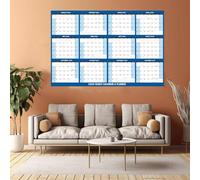 Whiteboard Wall Calendar 2026, Size 81cm x 122cm Year Calendar, 12 Months Reversible Calendar Horizontal & Vertical Use, 12 Months Reversible Planning Calendar