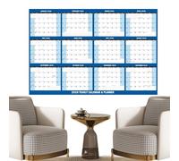 Whiteboard Year Planner 2026-81 cm x 122 cm Year Planner - Horizontal or Vertical Calendar for the Months from January to December | Perfect for School Office Home
