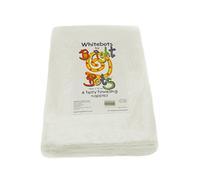 Whitebots 6 Pack Reusable Absorbent Terry Towelling Cloth Nappies 100% Cotton Soft Flat Diapers (70cm)