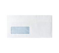 Whitebox 80gsm DL Window Self Seal Envelope - White (Pack of 1000)