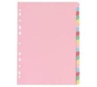 Whitebox A4 20 Part Manila Divider - Multicoloured