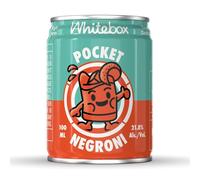 WHITEBOX COCKTAILS Single Serve Classic Pocket Negroni - Single Cocktail Can | Classic Full Strength Negroni Cocktail | Pre-mixed Cocktails Ready To Drink 1x100ml