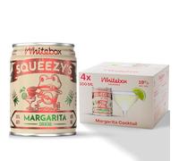 WHITEBOX COCKTAILS Ready to Drink Squeezy's Margarita, 4 x 100ml Cans