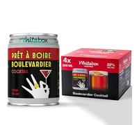 WHITEBOX COCKTAILS Single Serve Classic Boulevardier - Case Of 4 Cocktail Cans | Classic Full Strength Prêt À Boire Boulevardier | Pre-mixed Cocktails Ready To Drink 4x100ml