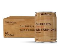 WHITEBOX COCKTAILS Single Serve Classic Chipper’s Old Fashioned Cocktail - Case Of 12 Cocktail Cans | Classic Full Strength Old Fashioned | Pre-mixed Cocktails Ready To Drink 12x100ml
