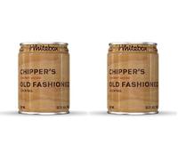 WHITEBOX COCKTAILS Single Serve Classic Chipper’s Old Fashioned Cocktail - Single Cocktail Can | Classic Full Strength Old Fashioned | Pre-mixed Cocktails Ready To Drink 1x100ml (Pack of 2)