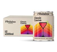WHITEBOX COCKTAILS Single Serve Classic Cosmo Cocktail - Case of 12 Cocktail Can | Classic Full Strength Cosmopolitan Cocktail | Pre-mixed Cocktails Ready To Drink 12x100ml