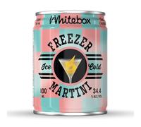 WHITEBOX COCKTAILS Single Serve Classic Freezer Martini - Single Cocktail Can | Classic Full Strength Gin Martini | Pre-mixed Cocktails Ready To Drink 1x100ml