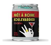 WHITEBOX COCKTAILS Single Serve Classic Prêt À Boire Boulevardier - Single Cocktail Can | Classic Full Prêt À Boire Boulevardier | Pre-mixed Cocktails Ready To Drink 1x100ml