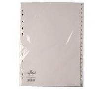 White Box White A4 A-Z Polypropylene Index - Wx01351