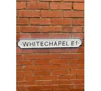 WHITECHAPEL E1 Vintage Style LONDON Road Street Sign SOLID METAL