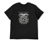 Whitechapel Mens Anthem T-Shirt Man's Fashion Black Unisex Tees S