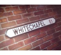 Whitechapel Old Fashioned Wood London Street Sign Jack the Ripper Vintage Road