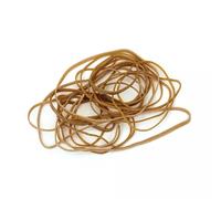 Whitecroft Essentials Elastic Rubber Bands Size 38 3mm x 150mm Rubber Bands 454g Box Natural - 25601