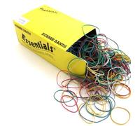 Whitecroft Essentials Rubber Bands - Assorted Sizes/Colours (Box of 454g)