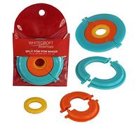 Whitecroft Essentials Split Pom Pom Maker in 2 Parts for Easy Making of 3 Different Sizes