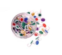 Whitecroft Essentials Tubs Hook Push Pins - Assorted Colours (Pack of 100)