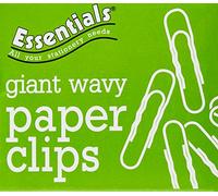 Whitecroft Essentials Value 75mm Giant Wavy Paperclip (Pack of 100)