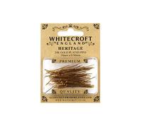 Whitecroft Heritage Gold Plated Pins 30 mm x 0.50mm
