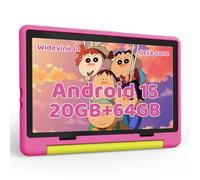Whitedeer Kids Tablet 10 Inch, Android 15 Tablet for Kids With 20GB+64GB+1TB, Advanced Security, Octa-Core, Face ID, 8MP Multi-Function Camera, Parental Control, 5G WiFi 6, BT 5.3, Pink