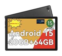 Whitedeer Tablet 10 inch Octa-Core Processor Android 15 Tablet, Face ID丨OTG, 20GB+64GB/1TB TF, 1280*800丨5G WiFi丨BT5.3丨Tab PC with Dual Camera 5MP+8MP, Support Split-Screen, 5000mAh, Widevine L1(Black)