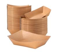 Whitedrop Brown Paper Food Containers | Leak-Resistant, Grease-Resistant, Eco-Friendly & Recyclable | Sturdy Kraft Bowls for Hot & Cold Food | Compostable Takeout & Meal Prep Containers | 250 pcs