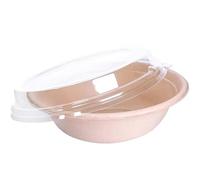 Whitedrop Disposable Paper Bowls | Brown Paper Salad Bowl with Lid | Ideal as Fruit Bowl | Eco-Friendly Disposable Bowls for Takeaway, Parties, and Meal Prep (Pack of 50)| 500ml